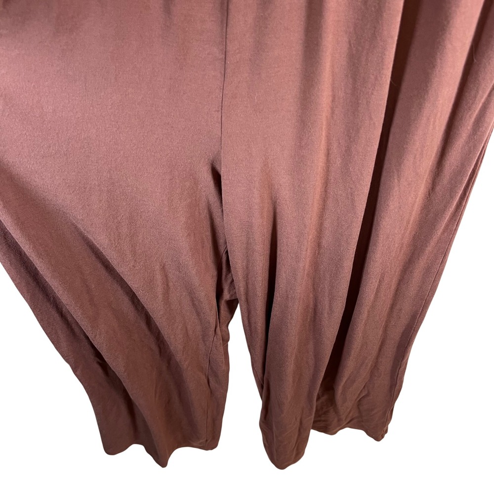 Old Navy Petite S Dusty Rose Gauze Smocked Waist romper V Neck Side Slits boho - Picture 3 of 9